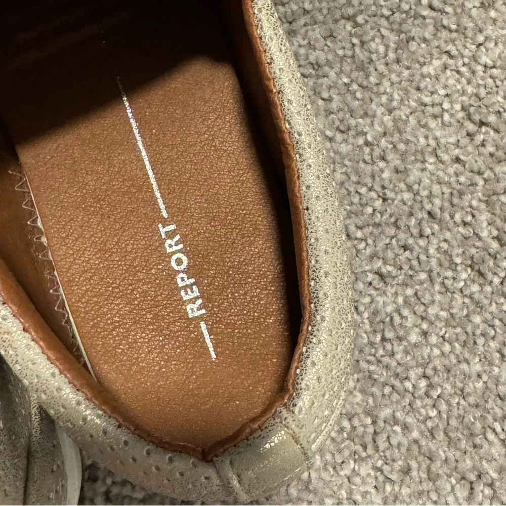 Report Slip-On Sneakers Gold Metallic Size 9.5 - Picture 7 of 7